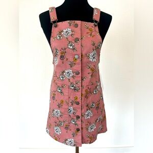 NWT | Women’s Love, Fire Pink Floral Cotton Overall Jumper | Size Small